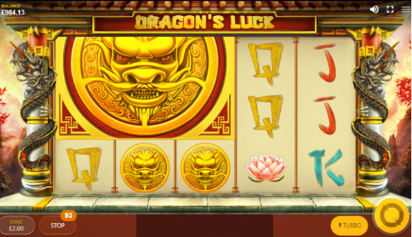 Mega Coin Symbol in Dragon's Luck slot