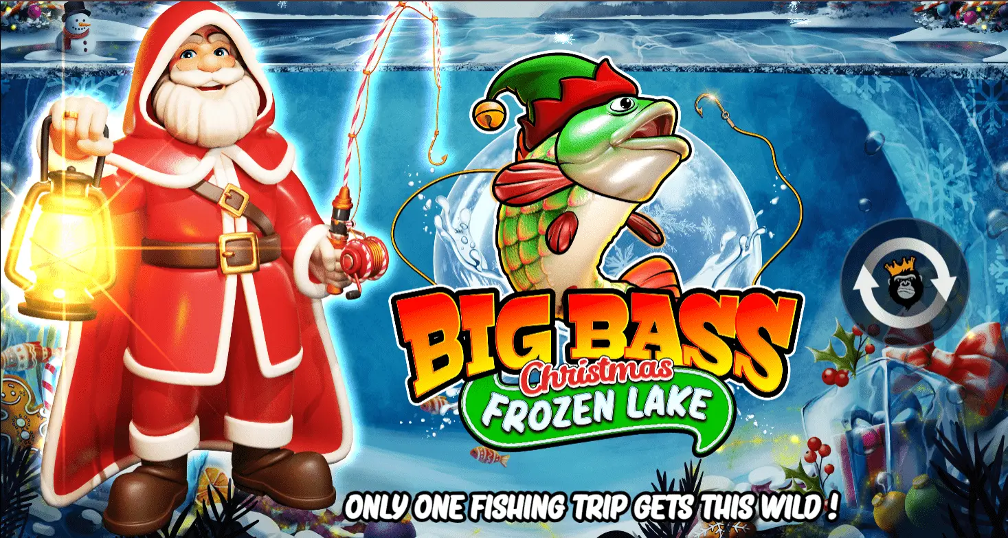 Fiska in julpriser i Big Bass Christmas Frozen Lake